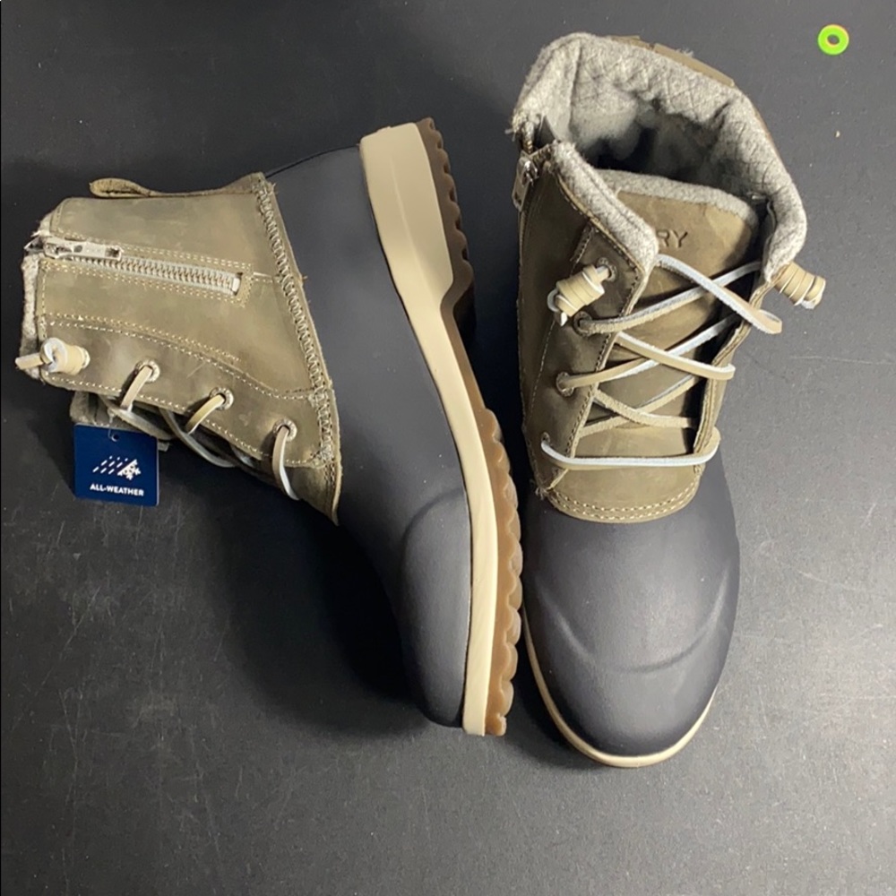 LADIES SPERRY MARITIME REPEL GREY WATERPROOF BOOTS - Picture 8 of 11